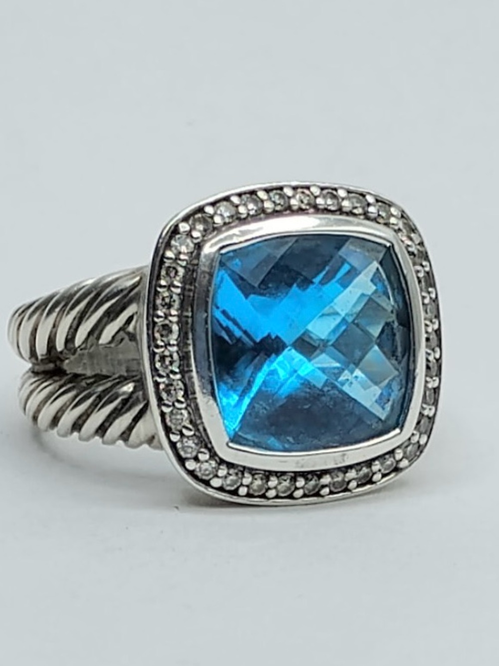 David Yurman Albion 11mm Blue Topaz
Diamond Ring - Picture 4 of 8